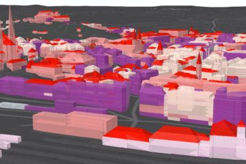 Data specialists have created a map with 3D models of buildings